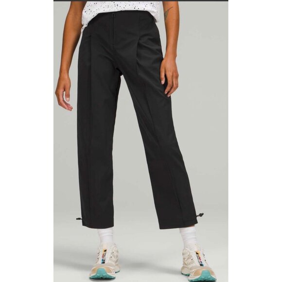 Lululemon Cotton-Blend Twill Trouser 7/8 Length Black 27 - Picture 8 of 15